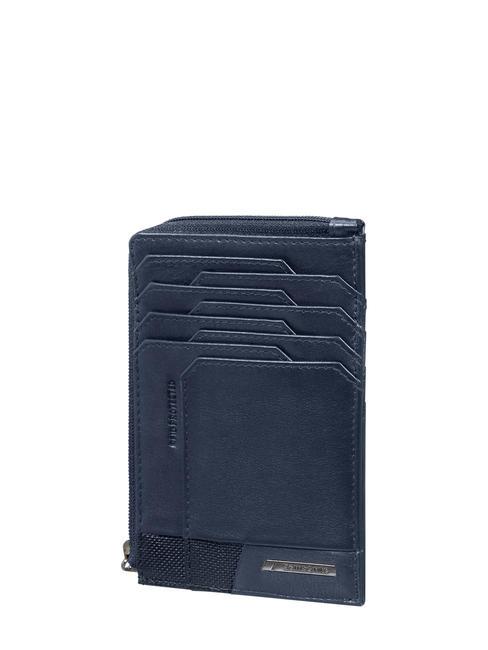 SAMSONITE PRO-DLX 6 Leather card holder / coin purse night blue - Men’s Wallets