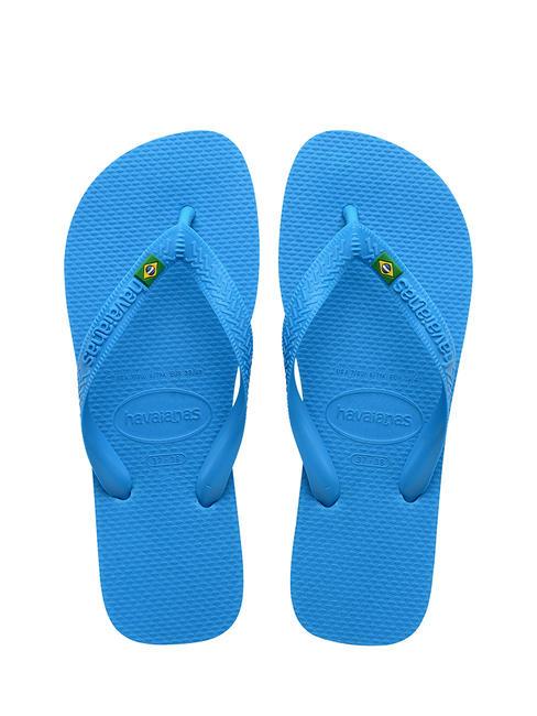 HAVAIANAS  BRASIL LOGO Flip-flops turquoise/turquoise - Unisex shoes