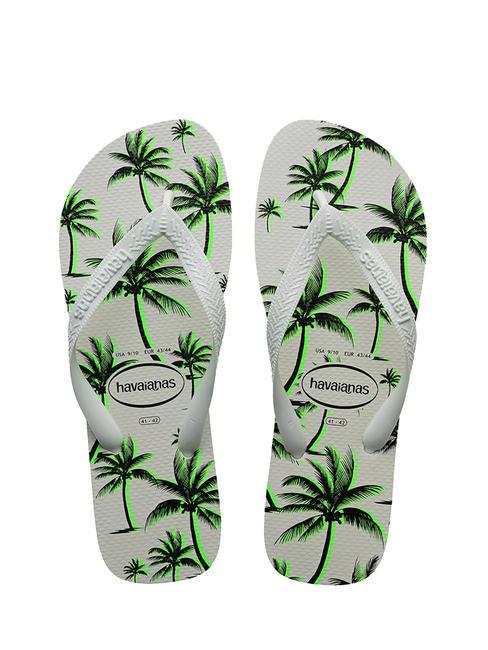 HAVAIANAS ALOHA Rubber flip flops white/white/green - Men’s shoes