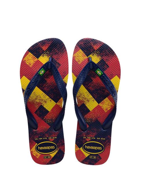 HAVAIANAS BRASIL FRESH Rubber flip flops NAVY / BLUE / NAVY - Unisex shoes