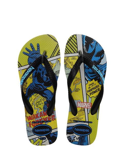 HAVAIANAS TOP MARVEL CLASSICS Rubber flip flops black black - Unisex shoes