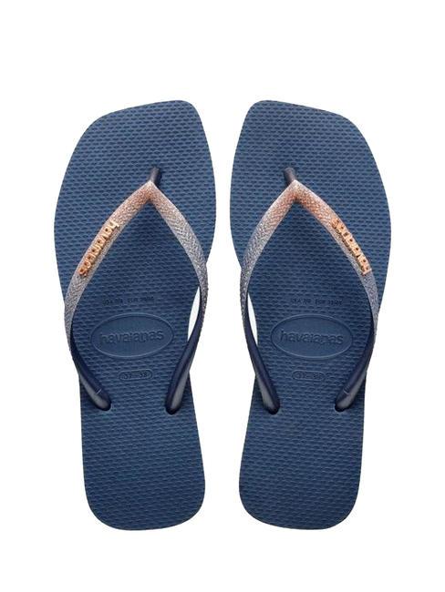 HAVAIANAS SQUARE GLITTER Flip flops indigo blue - Women’s shoes