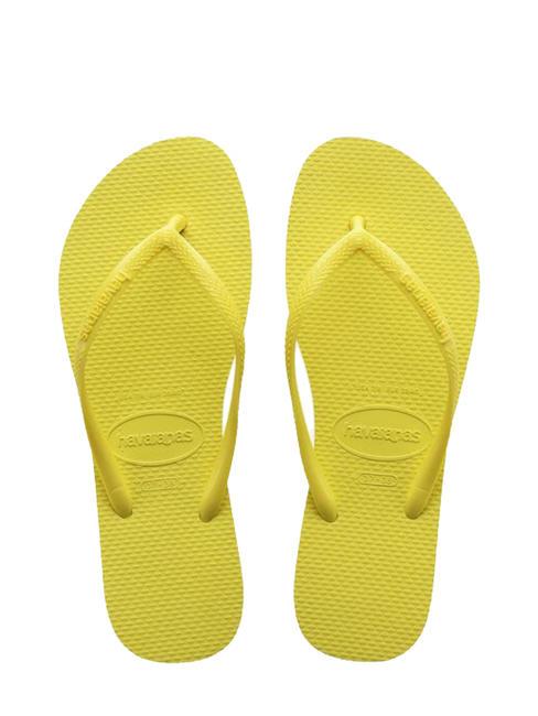 HAVAIANAS flip flops SLIM yellow pixels - Women’s shoes