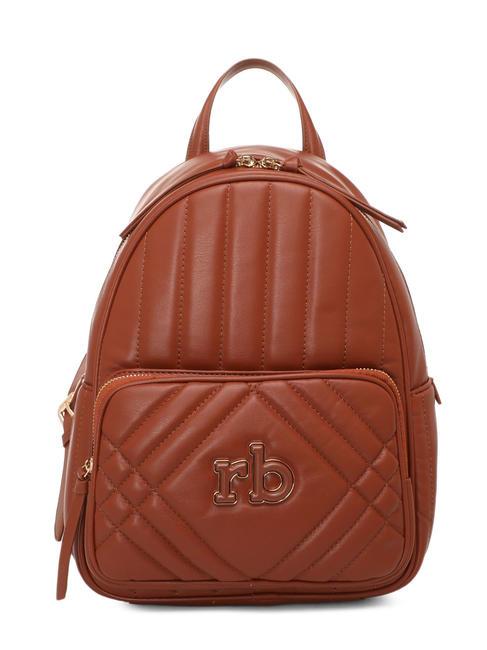 ROCCOBAROCCO DEA Backpack with pocket tan - Women’s Bags