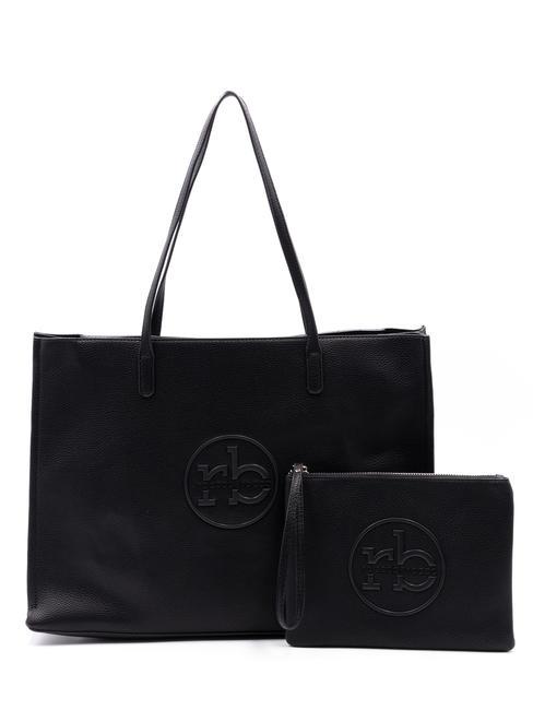 ROCCOBAROCCO OLIVIA Large shopping bag with pouch black - Women’s Bags
