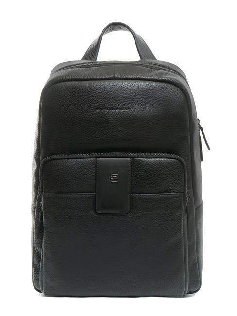 PIQUADRO ILI 14'' leather laptop backpack Black2 - Laptop backpacks