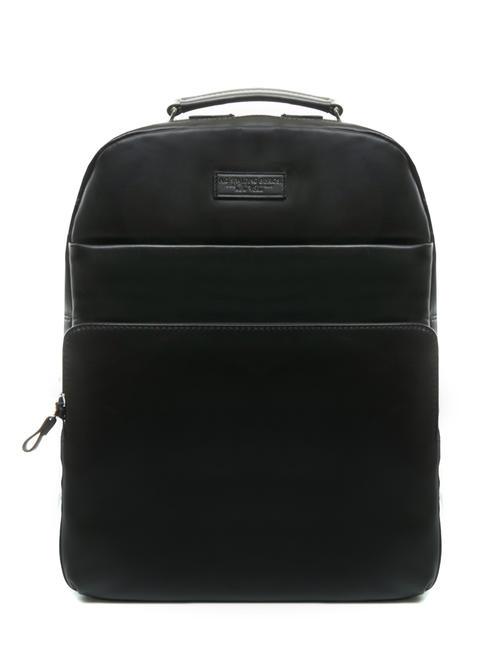 SPALDING ICONIC NEW YORK 15'' leather laptop backpack black - Laptop backpacks