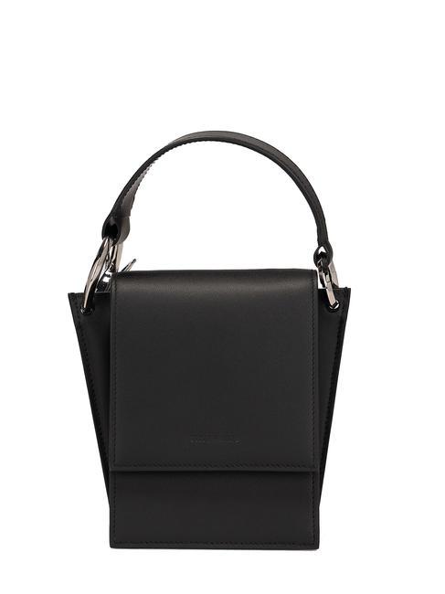 TRUSSARDI OBELIA Micro hand bag, with shoulder strap BLACK - Women’s Bags