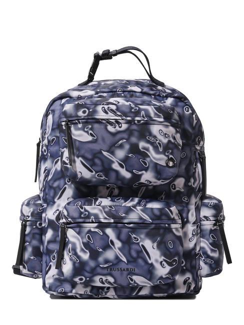 TRUSSARDI EVIN Nylon backpack fan.heatmap blue - Backpacks & School and Leisure