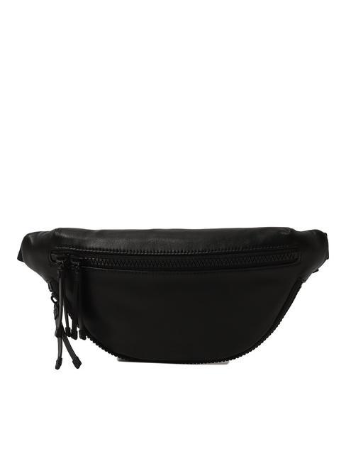 TRUSSARDI PARSEC Leather pouch BLACK - Hip pouches
