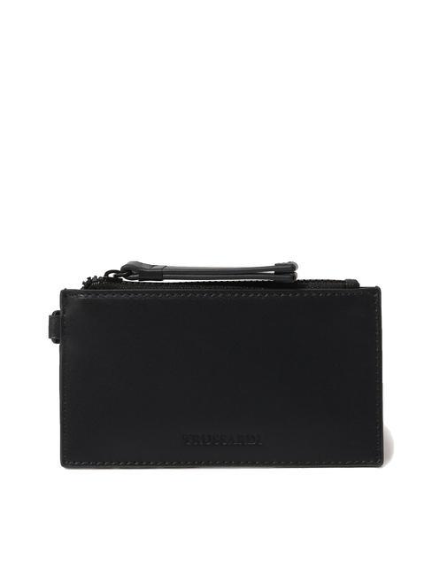 TRUSSARDI PARSEC Leather wallet BLACK - Men’s Wallets