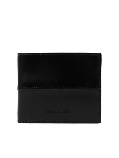 TRUSSARDI SALIS Leather wallet BLACK - Men’s Wallets