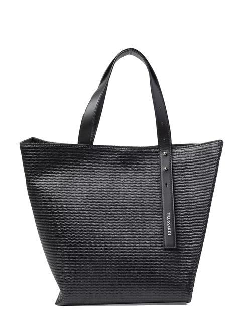 TRUSSARDI ORGANIC Shoulder shopper BLACK - Women’s Bags