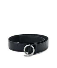 TRUSSARDI GREYHOUND  Croc print belt - Belts