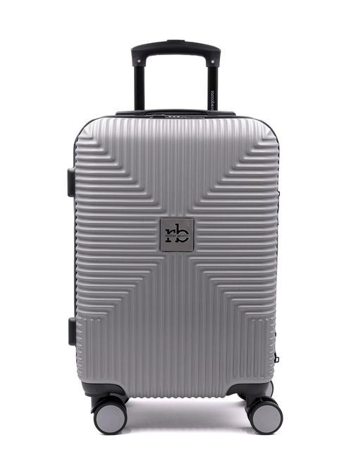 ROCCOBAROCCO ADVENTURE Medium size trolley silver - Rigid Trolley Cases