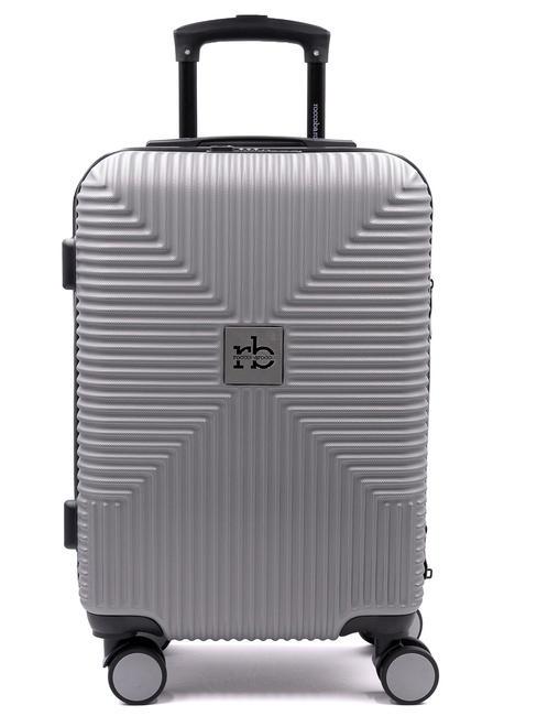 ROCCOBAROCCO ADVENTURE Large size trolley silver - Rigid Trolley Cases