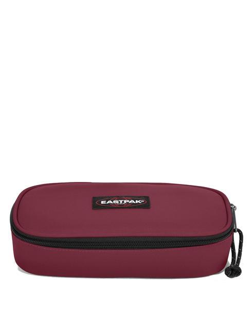 EASTPAK OVAL SINGLE Pencil case bushy burgundy - Cases and Accessories