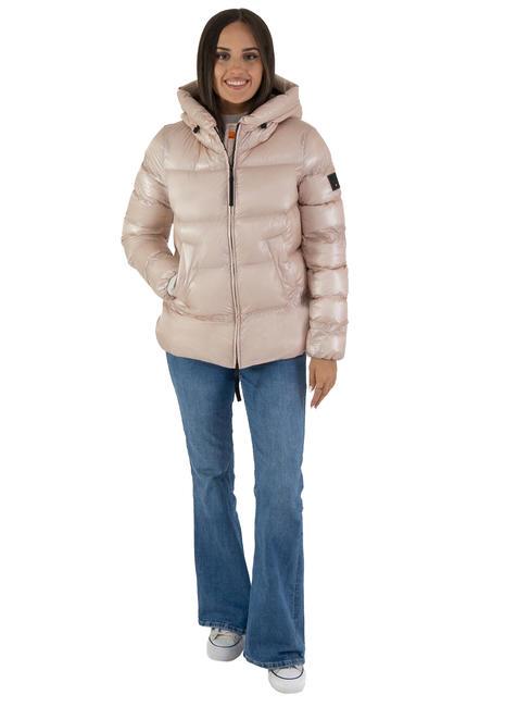 DEKKER MARTFLY NIK Short quilted down jacket faded pink/gianduja - Women's down jackets