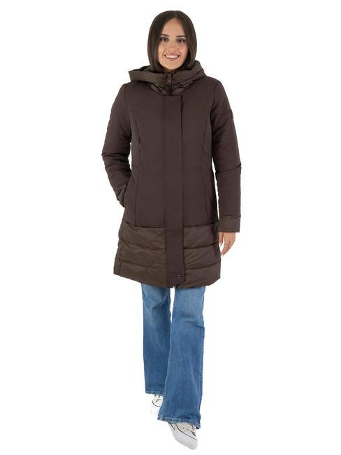 DEKKER CASSAVETES SE BMAT Down jacket with hood bitter chocolate - Women's down jackets