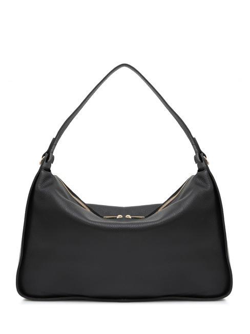 LESAC FRANCESCA Large dollar leather shoulder bag black - Women’s Bags