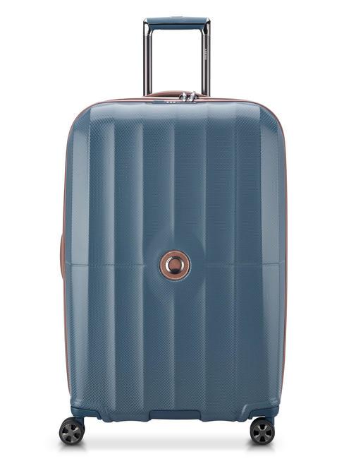 DELSEY ST TROPEZ Large, Expandable Trolley ice blue - Rigid Trolley Cases