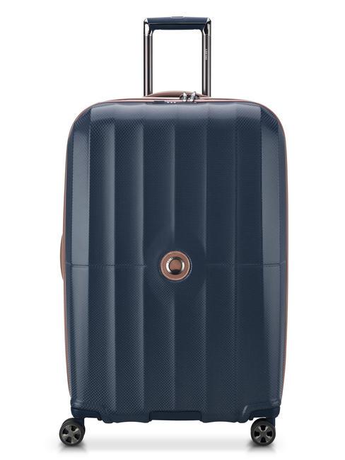 DELSEY ST TROPEZ Large, Expandable Trolley blue - Rigid Trolley Cases