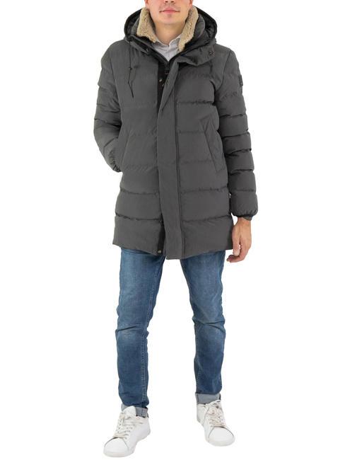 DEKKER TANG RC Down jacket with hood Crow - Men's down jackets