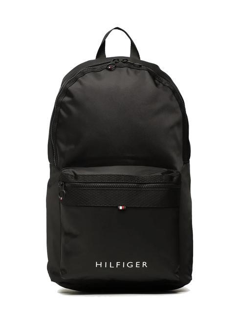 TOMMY HILFIGER SKYLINE Backpack in technical fabric black - Laptop backpacks