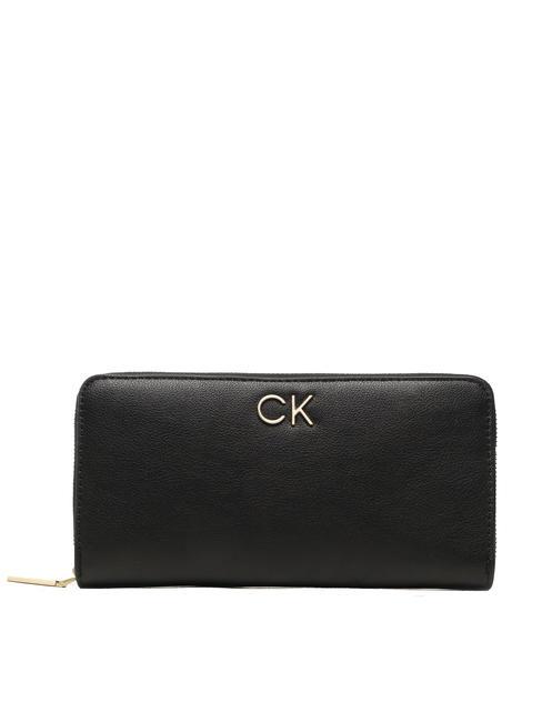 CALVIN KLEIN RE-LOCK Large wallet with RFID ckblack - Women’s Wallets