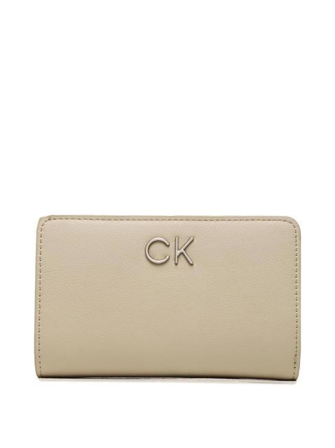 CALVIN KLEIN RE-LOCK Women's wallet stoney beige - Women’s Wallets