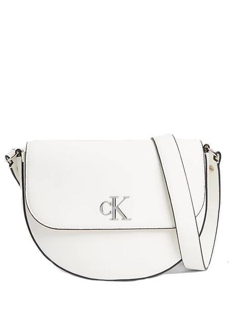 CALVIN KLEIN MINIMAL MONOGRAM shoulder bag ck white - Women’s Bags
