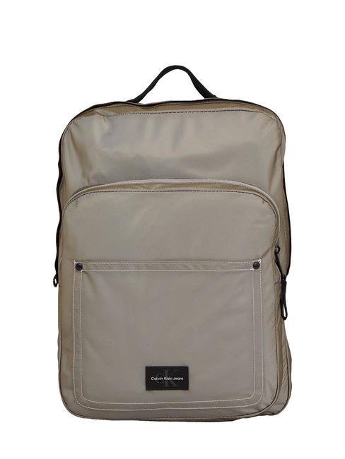 CALVIN KLEIN SPORT ESSENTIAL Nylon laptop backpack atlantic taupe - Laptop backpacks