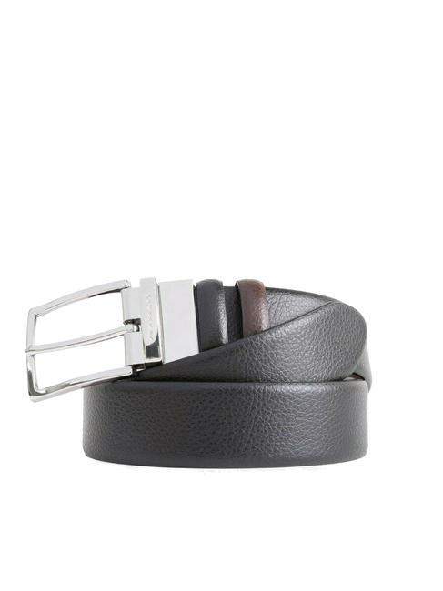 PIQUADRO MODUS Reversible leather belt black brown - Belts