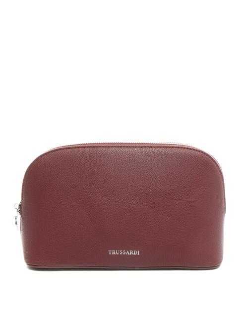 TRUSSARDI NEW IRIS Beauty clutch bag dark ruby - Beauty Case