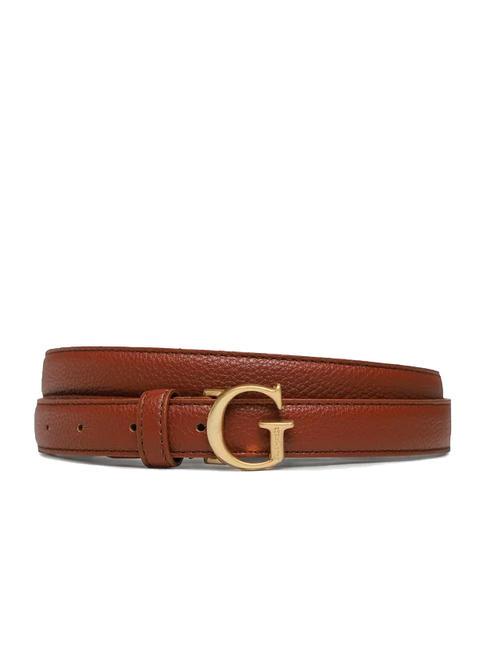 GUESS G LOGO Shortenable belt COGNAC - Belts