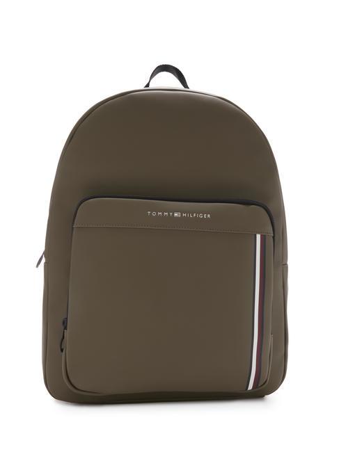 TOMMY HILFIGER PIQUET 15'' PC backpack faded military - Laptop backpacks