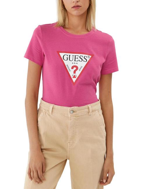 GUESS ORIGINAL LOGO Logo T-Shirt pink punch - T-shirt