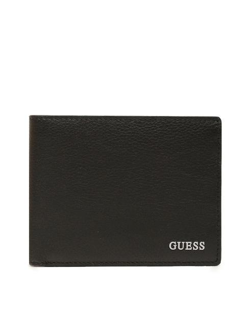 GUESS RIVIERA Men's leather wallet BLACK - Men’s Wallets