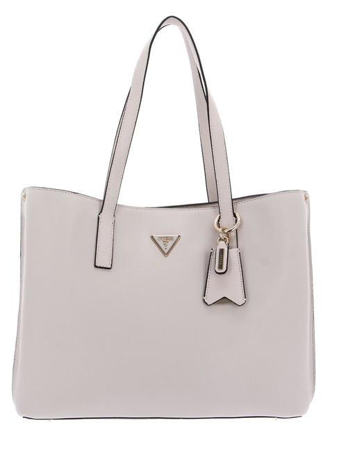 GUESS MERIDIAN Girlfriend Shoulder bag STONE - Women’s Bags