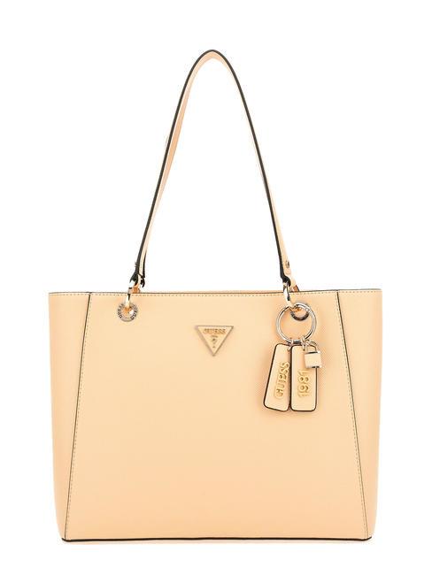 GUESS NOELLE Saffiano shopper bag apricot cream - Women’s Bags