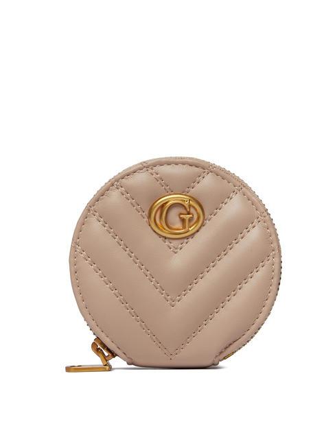 GUESS QUILTED ROUND Key Case STONE - Key holders
