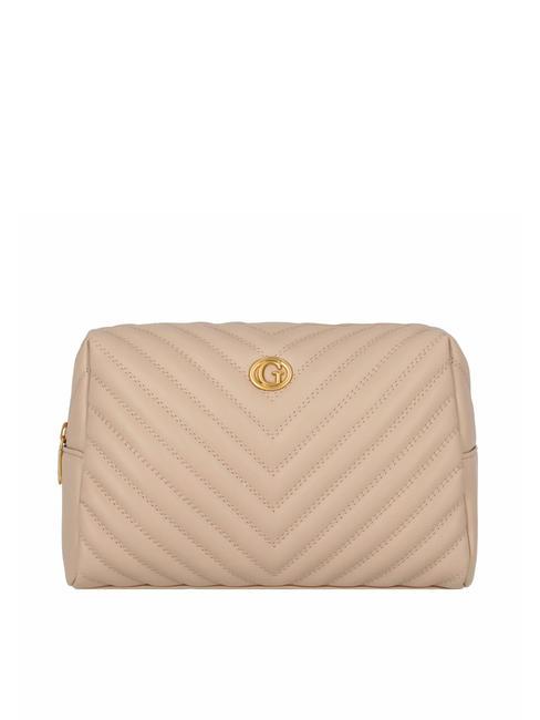 GUESS QUILTED Beauty case BEIGE - Beauty Case
