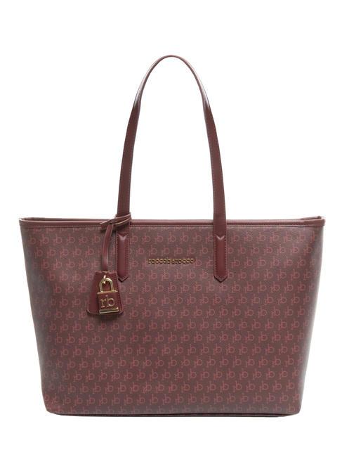 ROCCOBAROCCO DEVA All-over print shopping bag burgundy - Women’s Bags