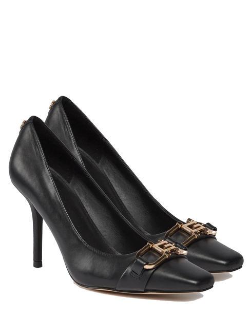 GUESS ELOUISA Leather pumps with application black1 - Women’s shoes
