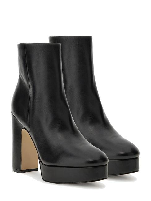 GUESS TEMELA Leather ankle boots BLACK - Women’s shoes