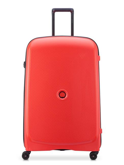 DELSEY BELMONT PLUS Extra large trolley, expandable gradient red - Rigid Trolley Cases