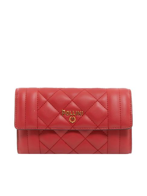 POLLINI CHECK AND LINES Clutch bag with chain shoulder strap RED - Women’s Bags