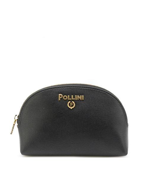 POLLINI GRAINED Small round toiletry bag Black - Sachets & Travels Cases