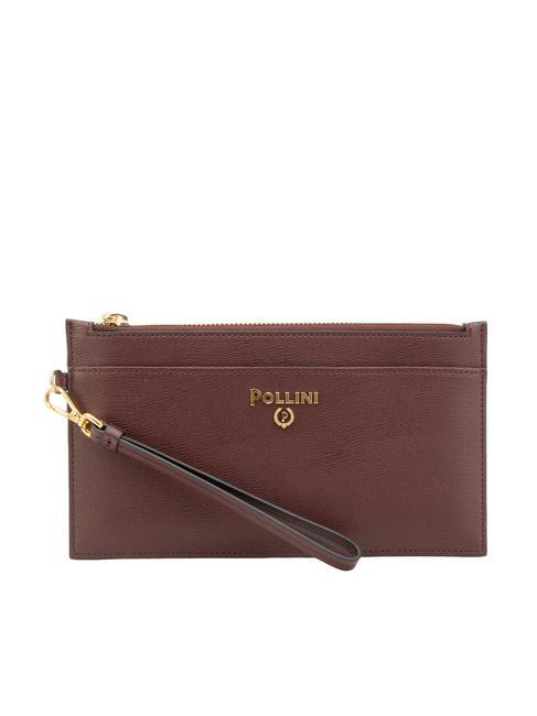 POLLINI GRAINED Clutch bag with cuff BORDEAUX / B - Women’s Bags