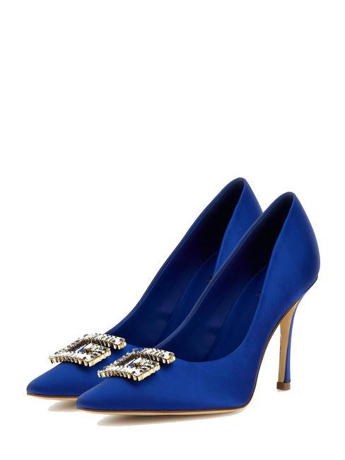 GUESS SCANDEL2 Satin jewel pumps blue - Women’s shoes